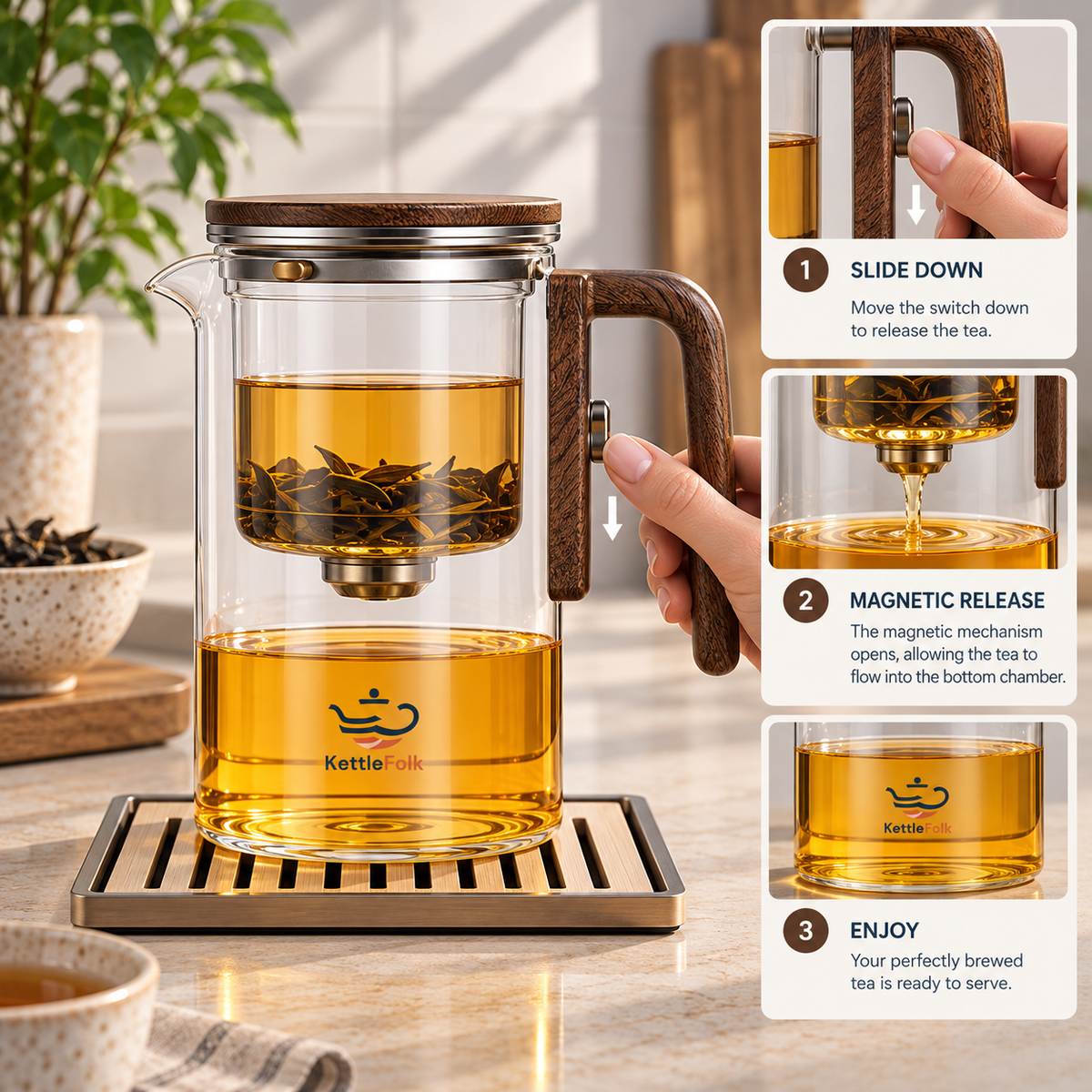 Kettlefolk™ Lumé Teapot